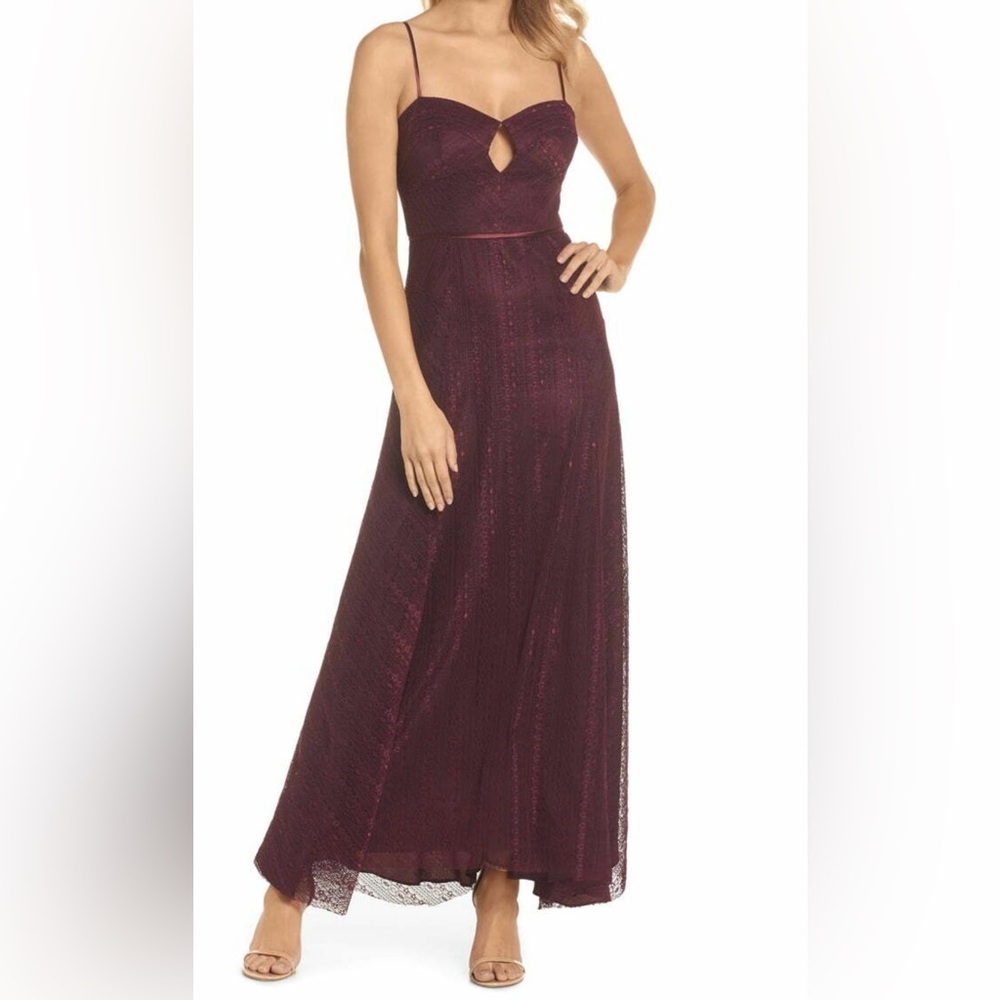 Jill Stuart Burgundy Maxi Dress